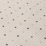 Carmel Cream‑Blue Dots Soft Indoor Floor Rug