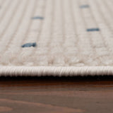 Carmel Cream‑Blue Dots Soft Indoor Floor Rug