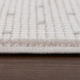 Carmel Cream-Grey Dots Rug | 6080