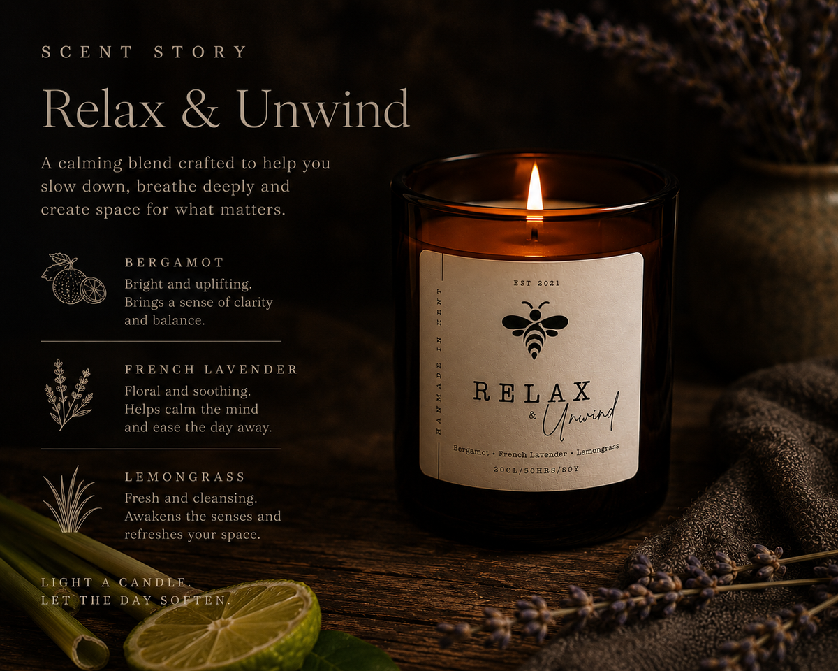 Lou-bees Relax & Unwind Aromatherapy Candle