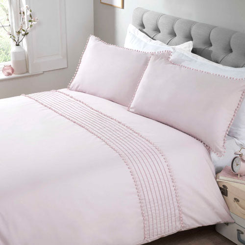 Blush & Bale Blush Pom Pom Duvet Set