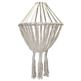 HatiNest Macrame Large Drop Chandelier - Natural