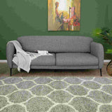 Moroccan Grey Shaggy Rug 610 by The Rugs