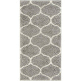 Moroccan Grey Shaggy Rug 610 by The Rugs