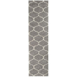Moroccan Grey Shaggy Rug 610 by The Rugs