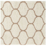 Moroccan Ivory Shaggy Rug 630 by The Rugs