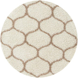 Moroccan Ivory Shaggy Rug 630 by The Rugs