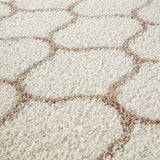 Moroccan Ivory Shaggy Rug 630 by The Rugs