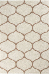 Moroccan Ivory Shaggy Rug 630 by The Rugs