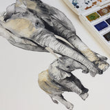 Elephants Hand Painted Greetings Card | Katie Hipwell Design