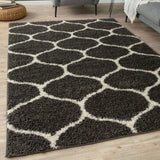 The Rugs - Moroccan Dark Grey Shaggy Rug | 640