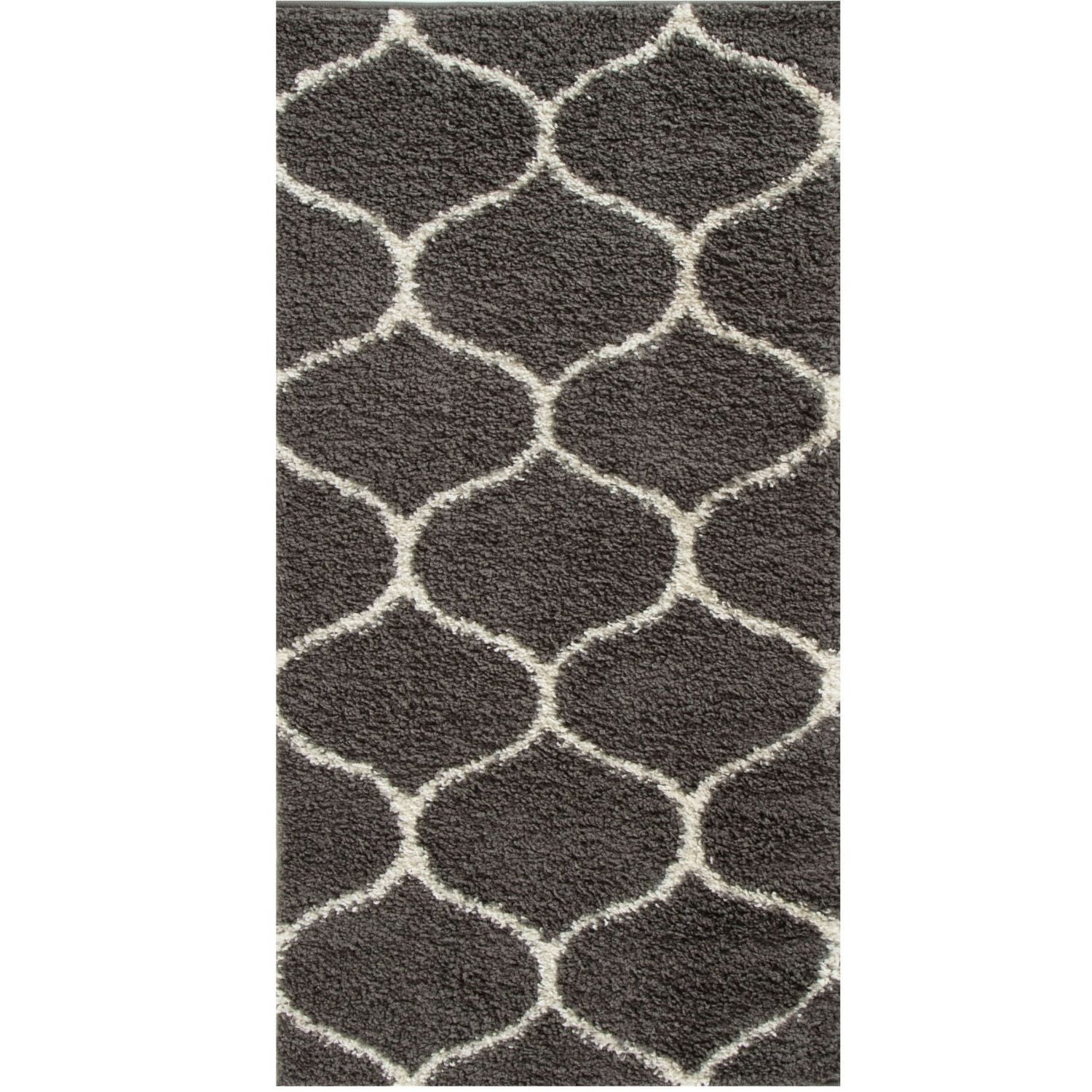 The Rugs - Moroccan Dark Grey Shaggy Rug | 640