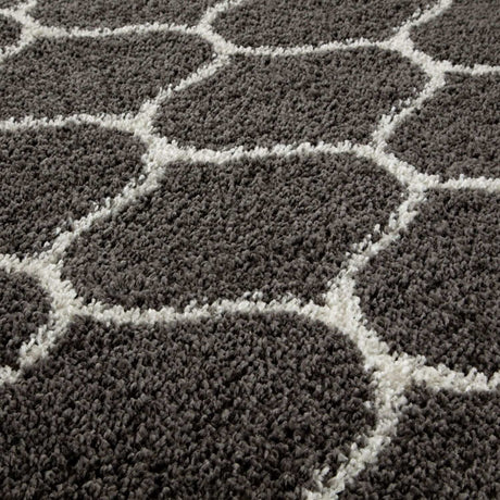 The Rugs - Moroccan Dark Grey Shaggy Rug | 640