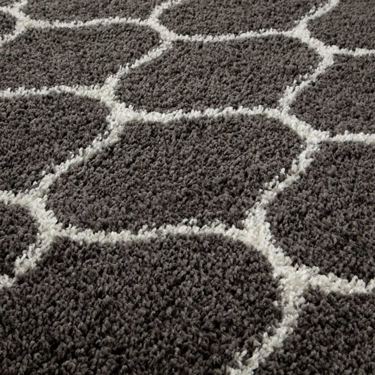 The Rugs - Moroccan Dark Grey Shaggy Rug | 640