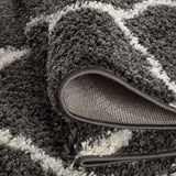 The Rugs - Moroccan Dark Grey Shaggy Rug | 640
