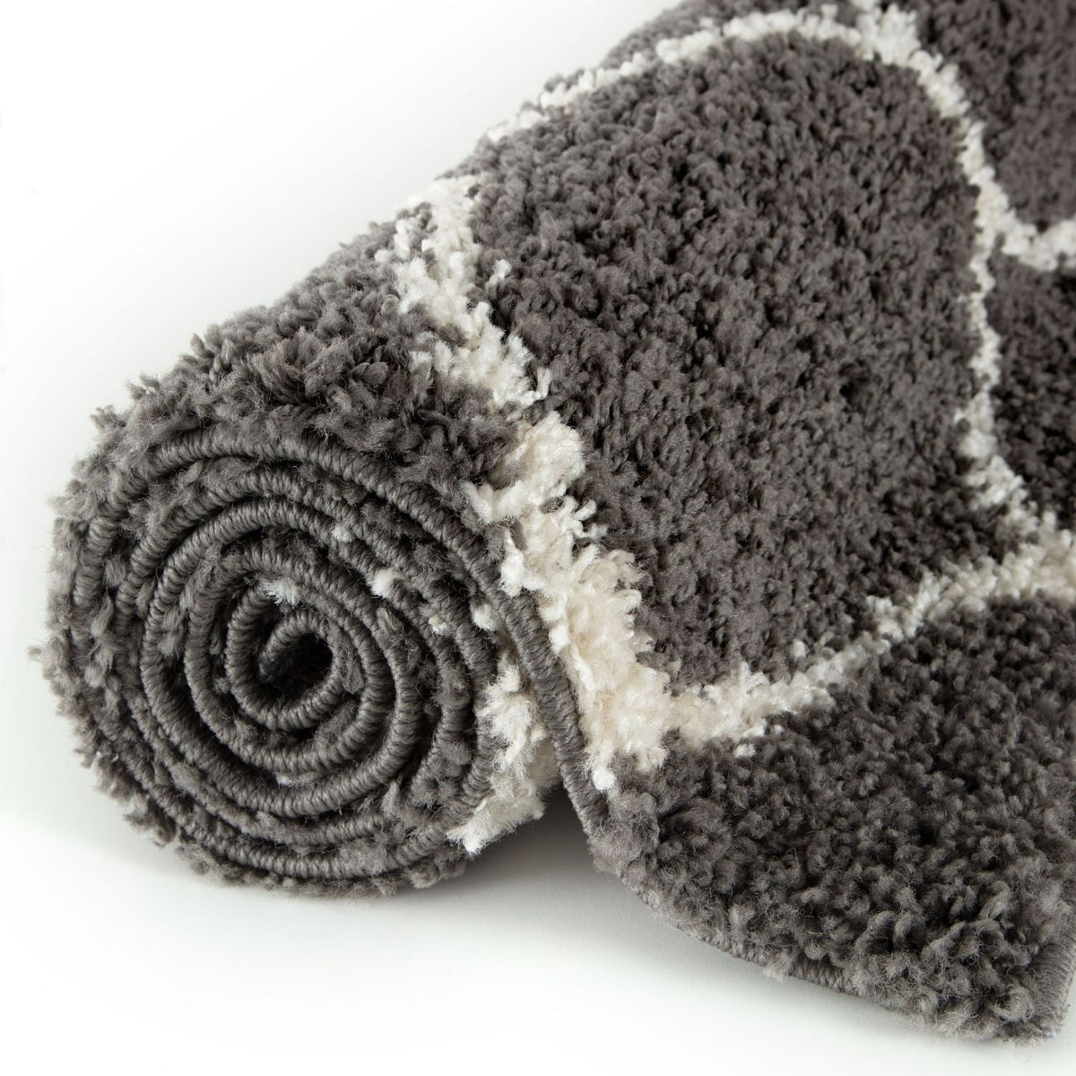 The Rugs - Moroccan Dark Grey Shaggy Rug | 640