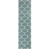 The Rugs Moroccan Duck Egg Blue Shaggy Rug 650