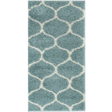 The Rugs Moroccan Duck Egg Blue Shaggy Rug 650