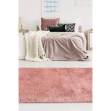 Soft Washable Pink Shaggy Rug SA-07 by The Rugs