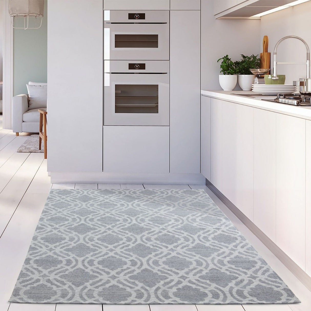The Rugs Washable Rug Carina Grey 6901G