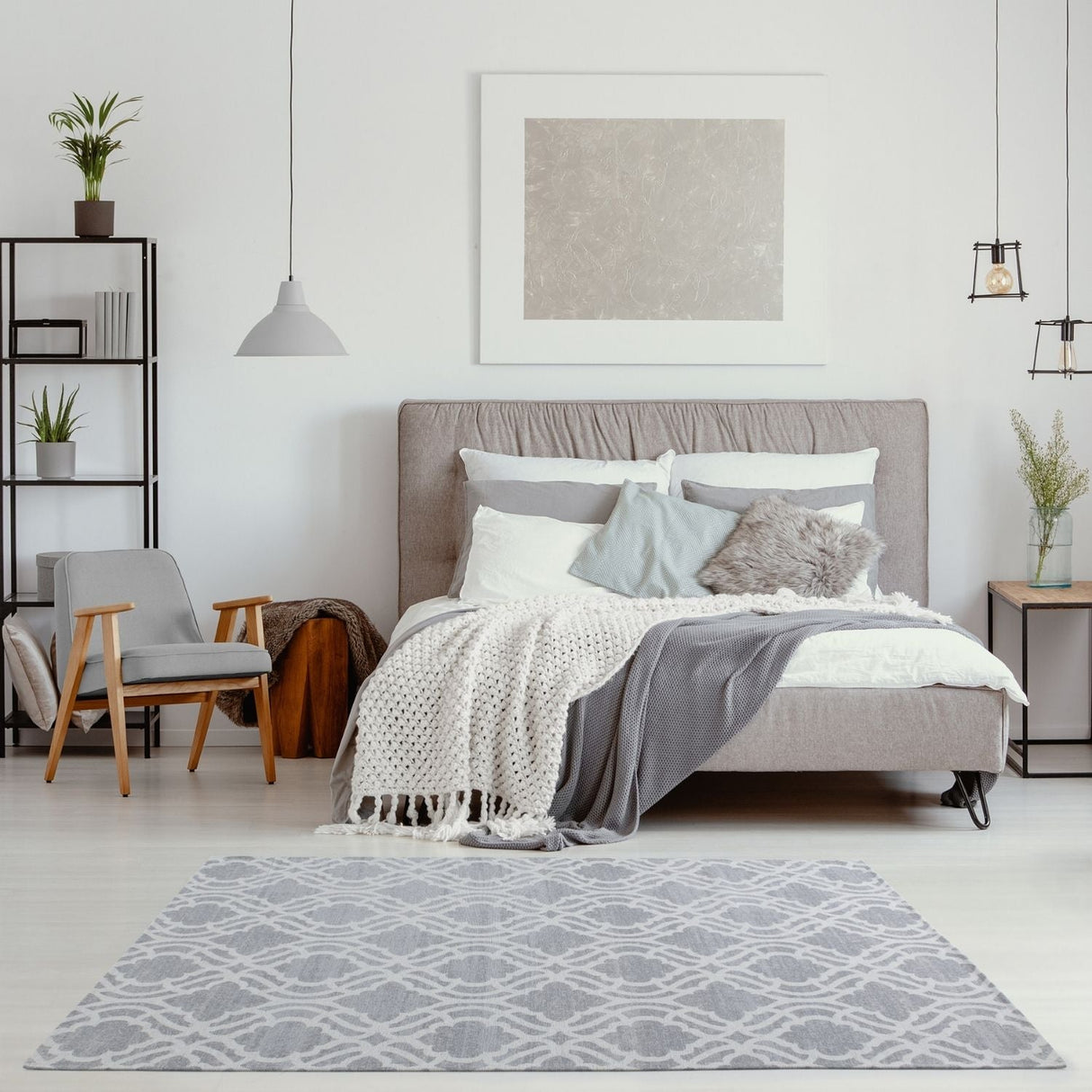 The Rugs Washable Rug Carina Grey 6901G