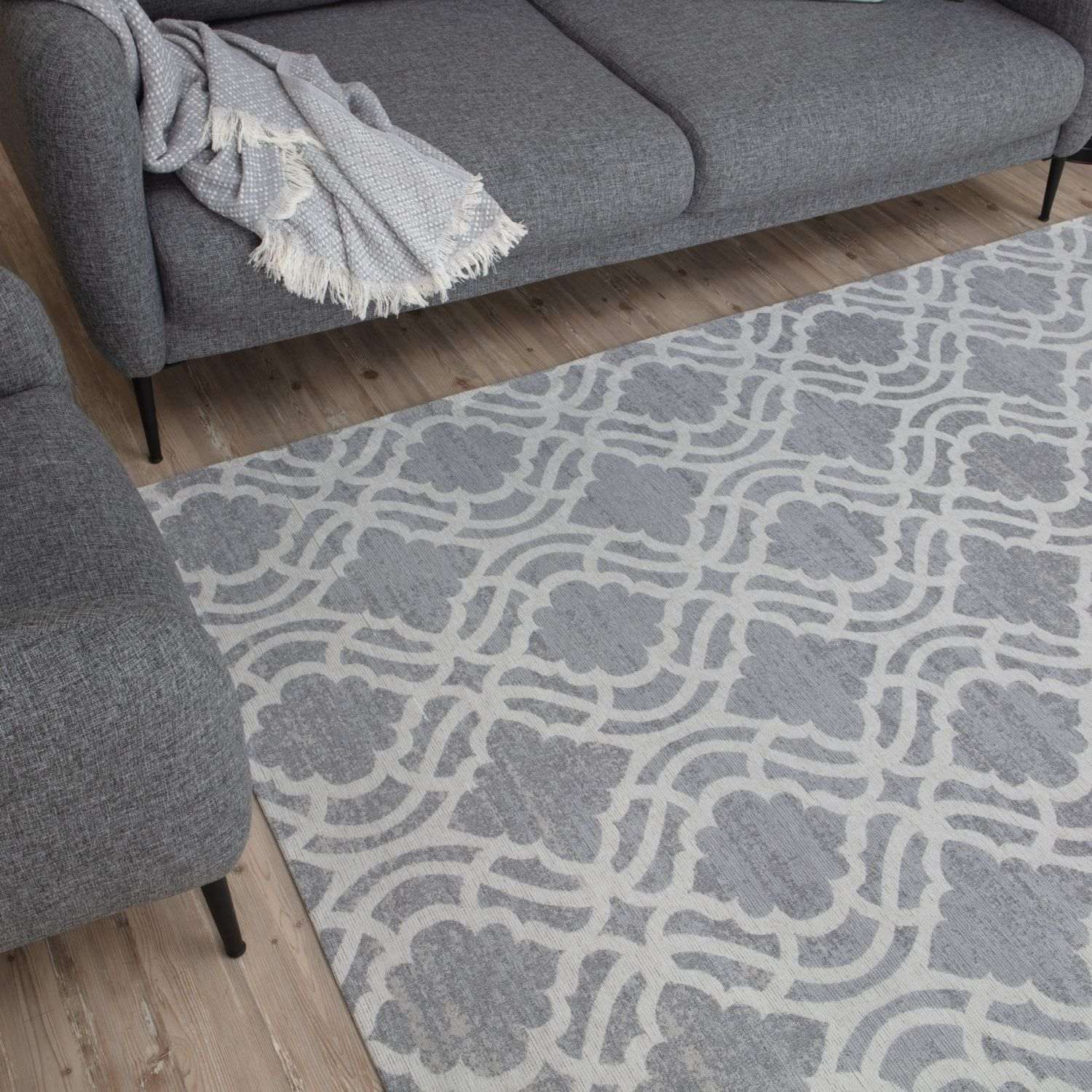 The Rugs Washable Rug Carina Grey 6901G