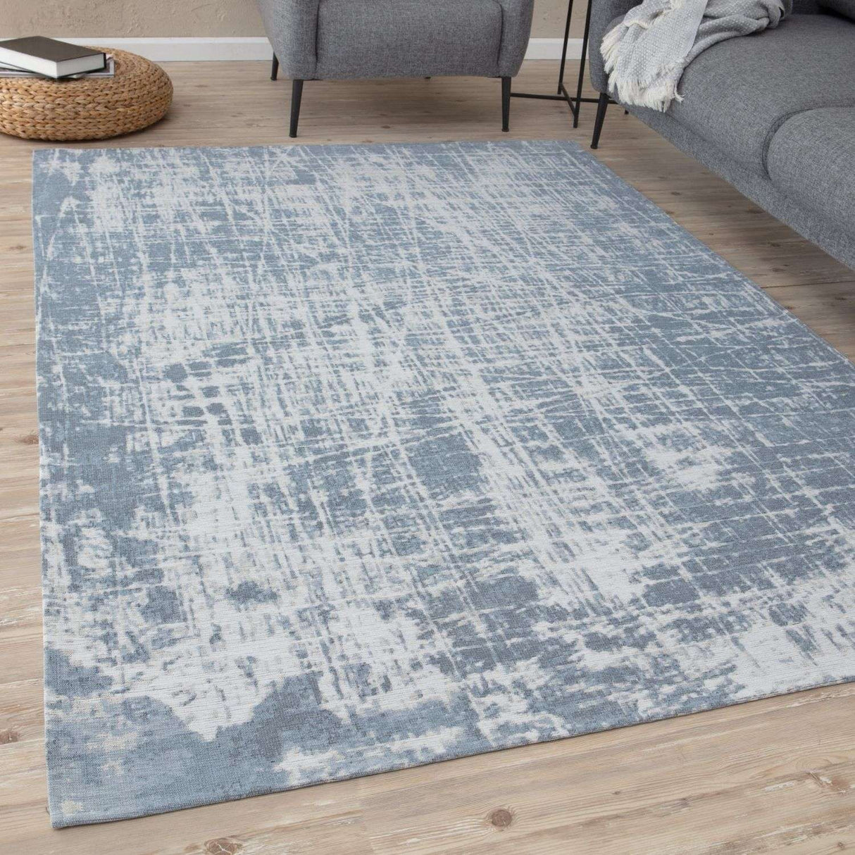 Washable Blue Rug Carina 6923 | Easy-Care | The Rugs