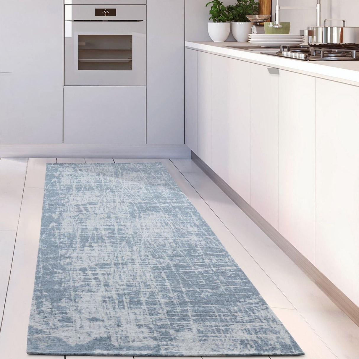 Washable Blue Rug Carina 6923 | Easy-Care | The Rugs