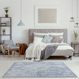 The Rugs Washable Rug Carina Blue 6931B