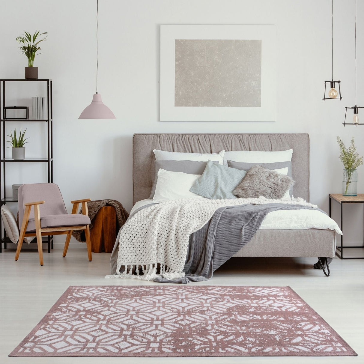 The Rugs Washable Rug Carina - Pink