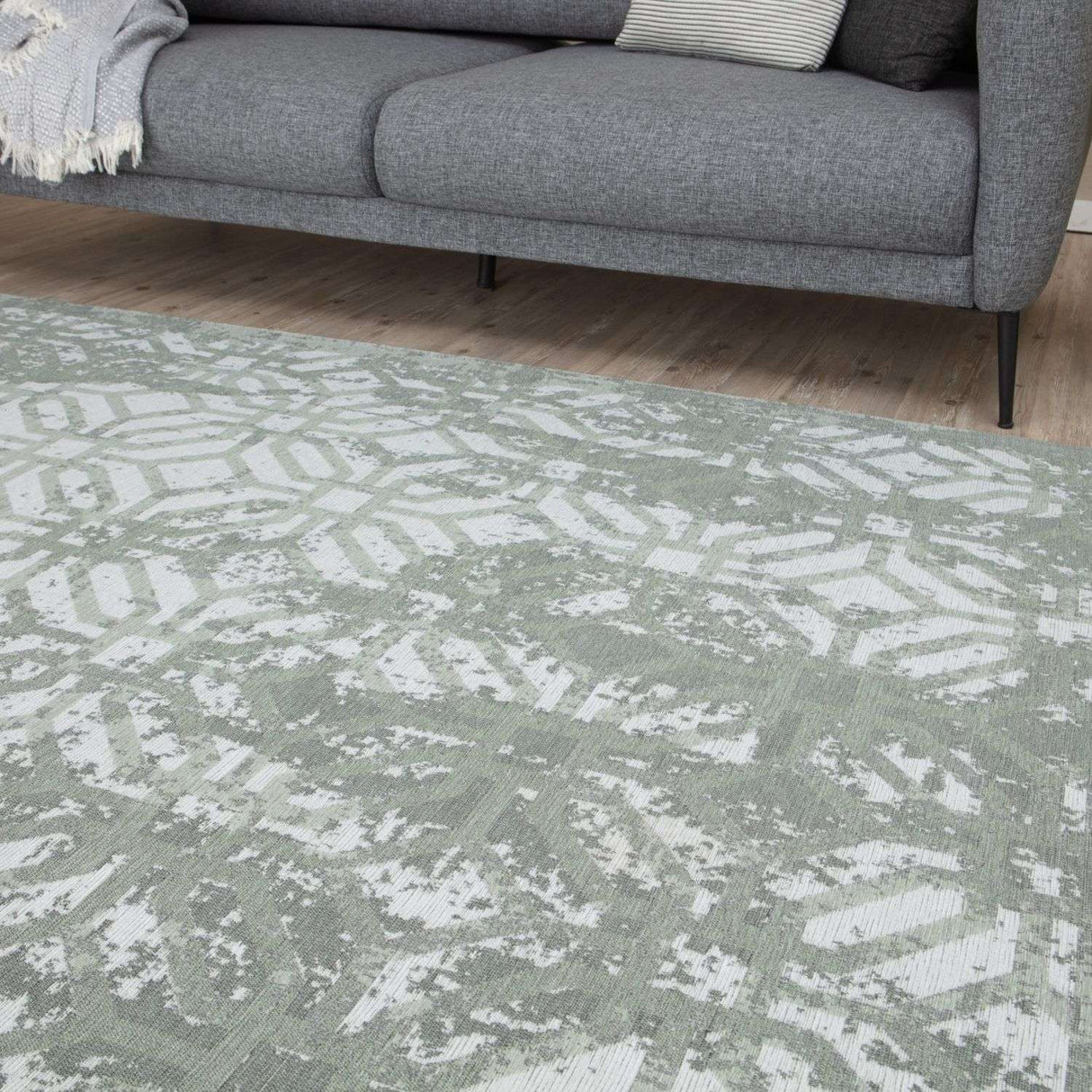 The Rugs Washable Rug Carina Green | 6934