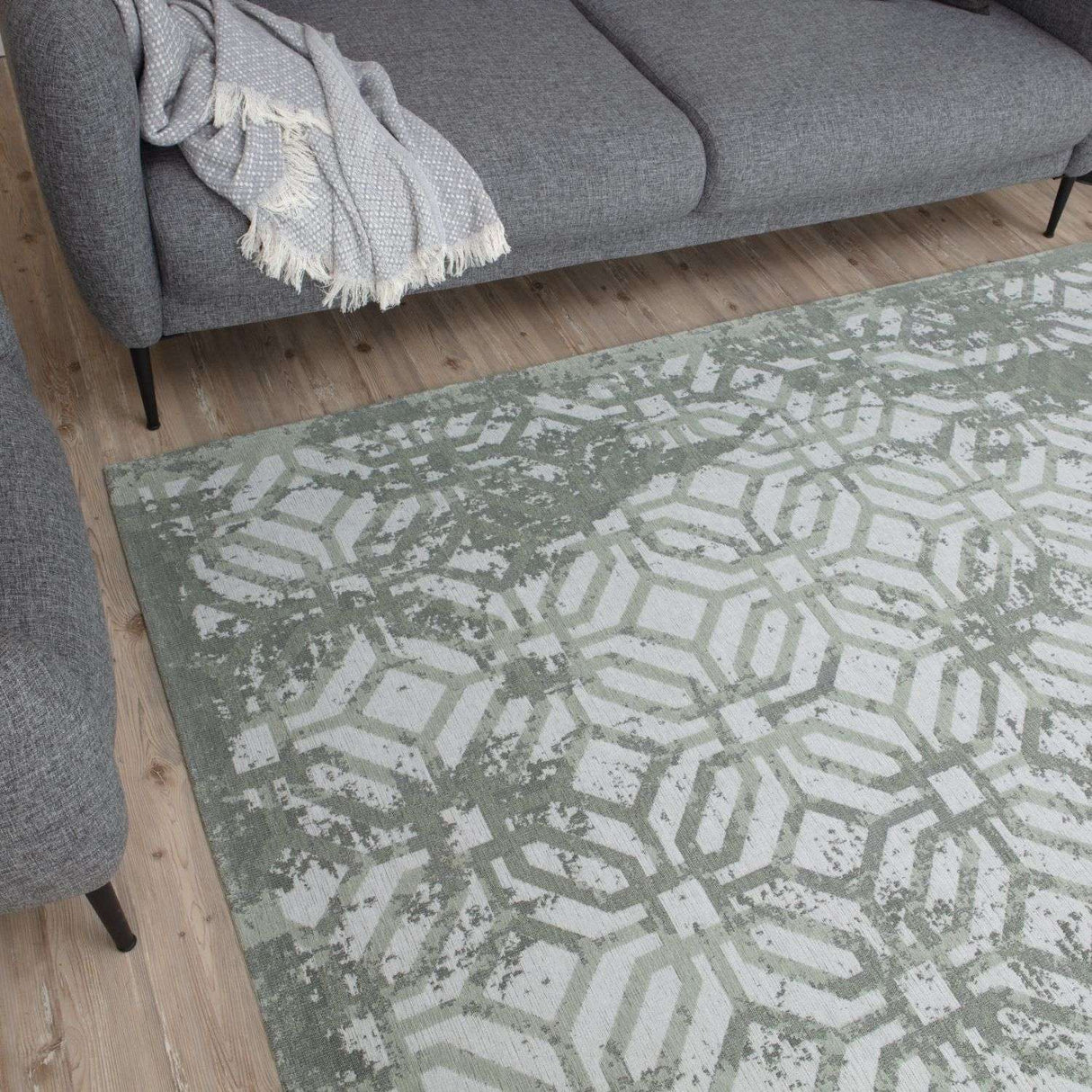 The Rugs Washable Rug Carina Green | 6934