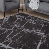 The Rugs Washable Rug Carina Dark Grey 6952D