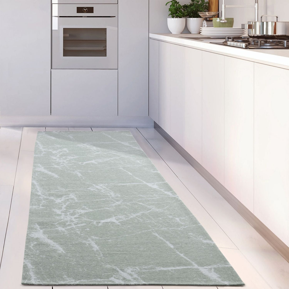 Washable Rug Carina Green 6954 by The Rugs