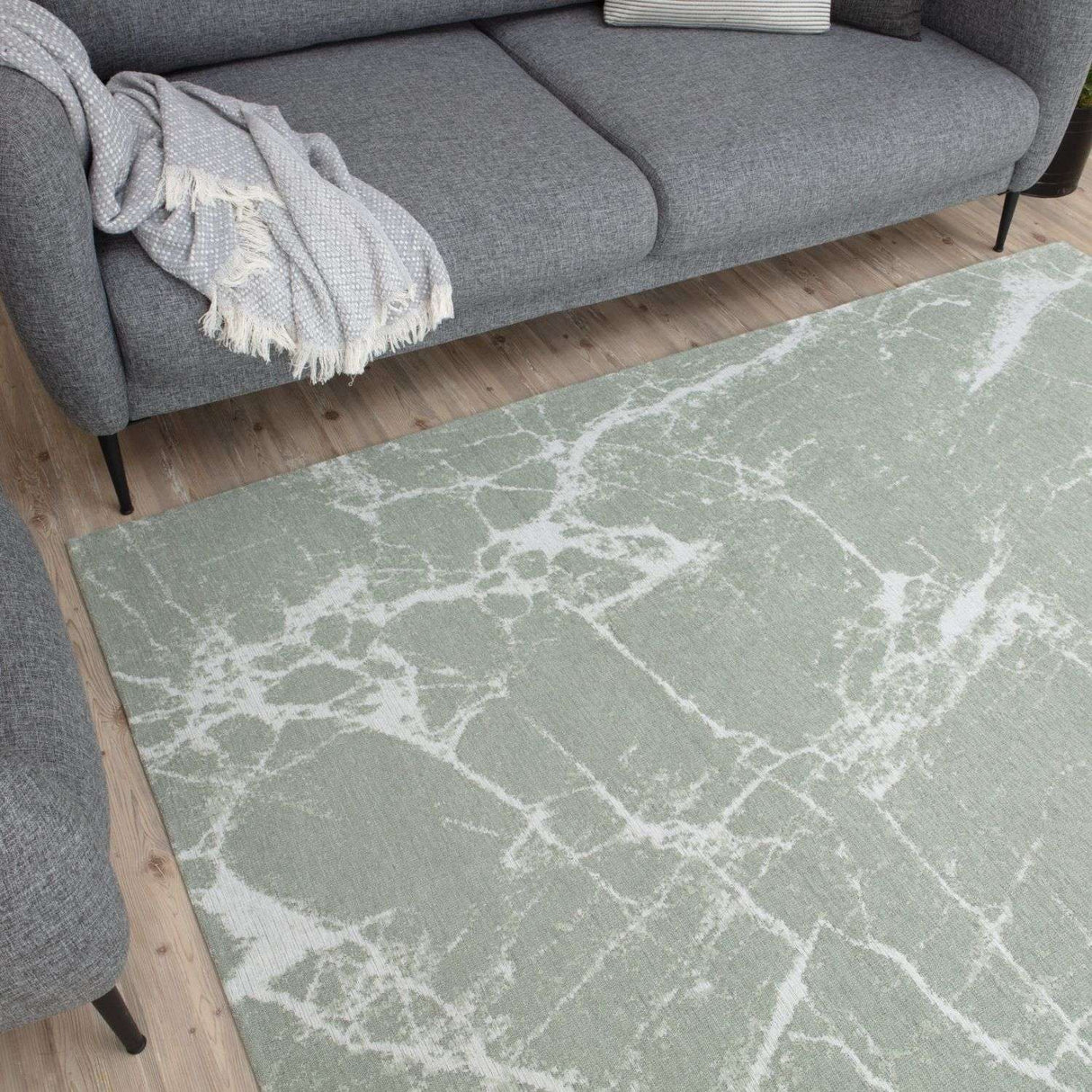 Washable Rug Carina Green 6954 by The Rugs