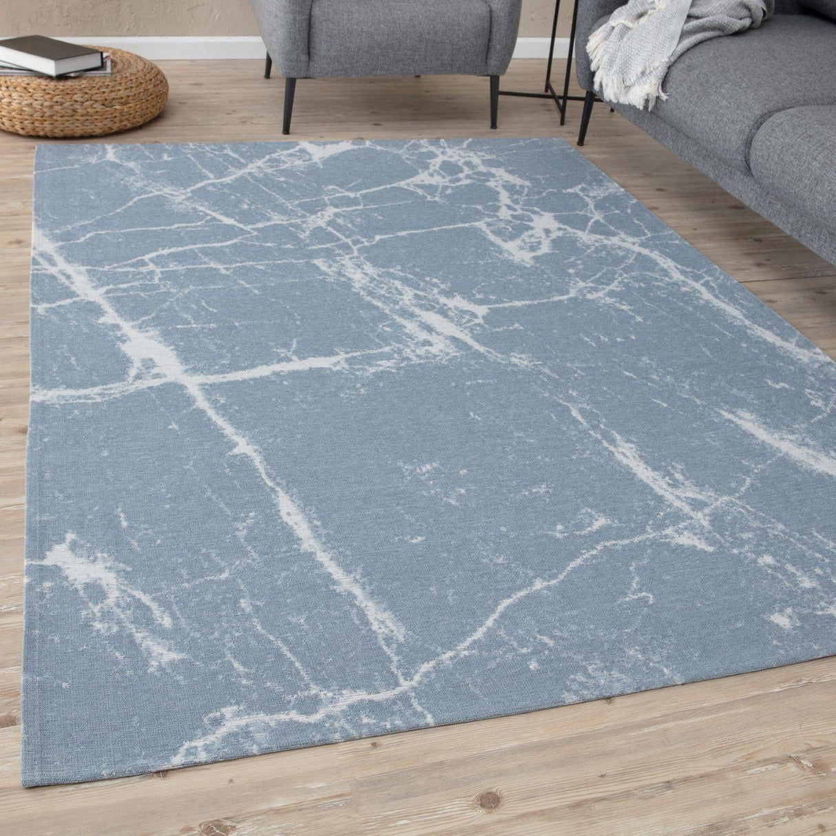 The Rugs Washable Rug Carina Blue | 6955