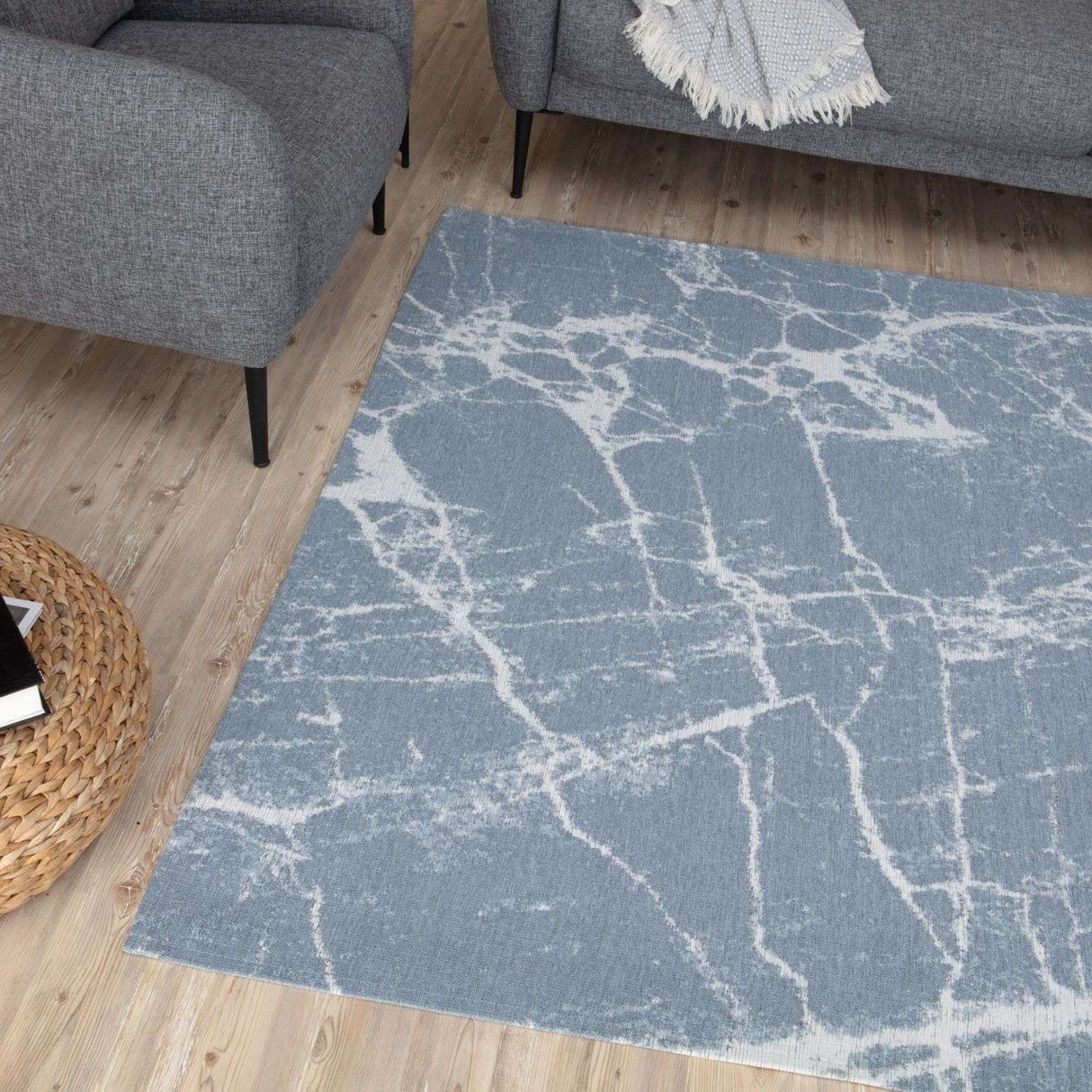 The Rugs Washable Rug Carina Blue | 6955