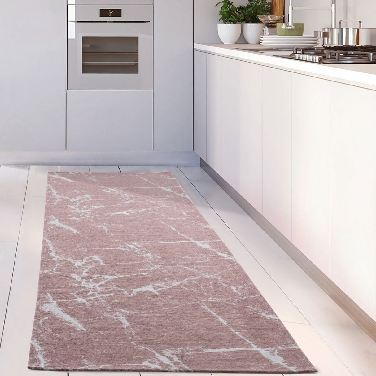 Washable Rug Carina Pink 6956 by The Rugs
