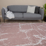 Washable Rug Carina Pink 6956 by The Rugs