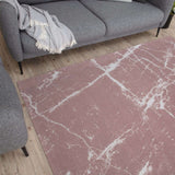 Washable Rug Carina Pink 6956 by The Rugs