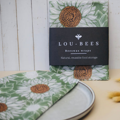 Lou-bees Sunflower Beeswax Wrap - 12 Inch