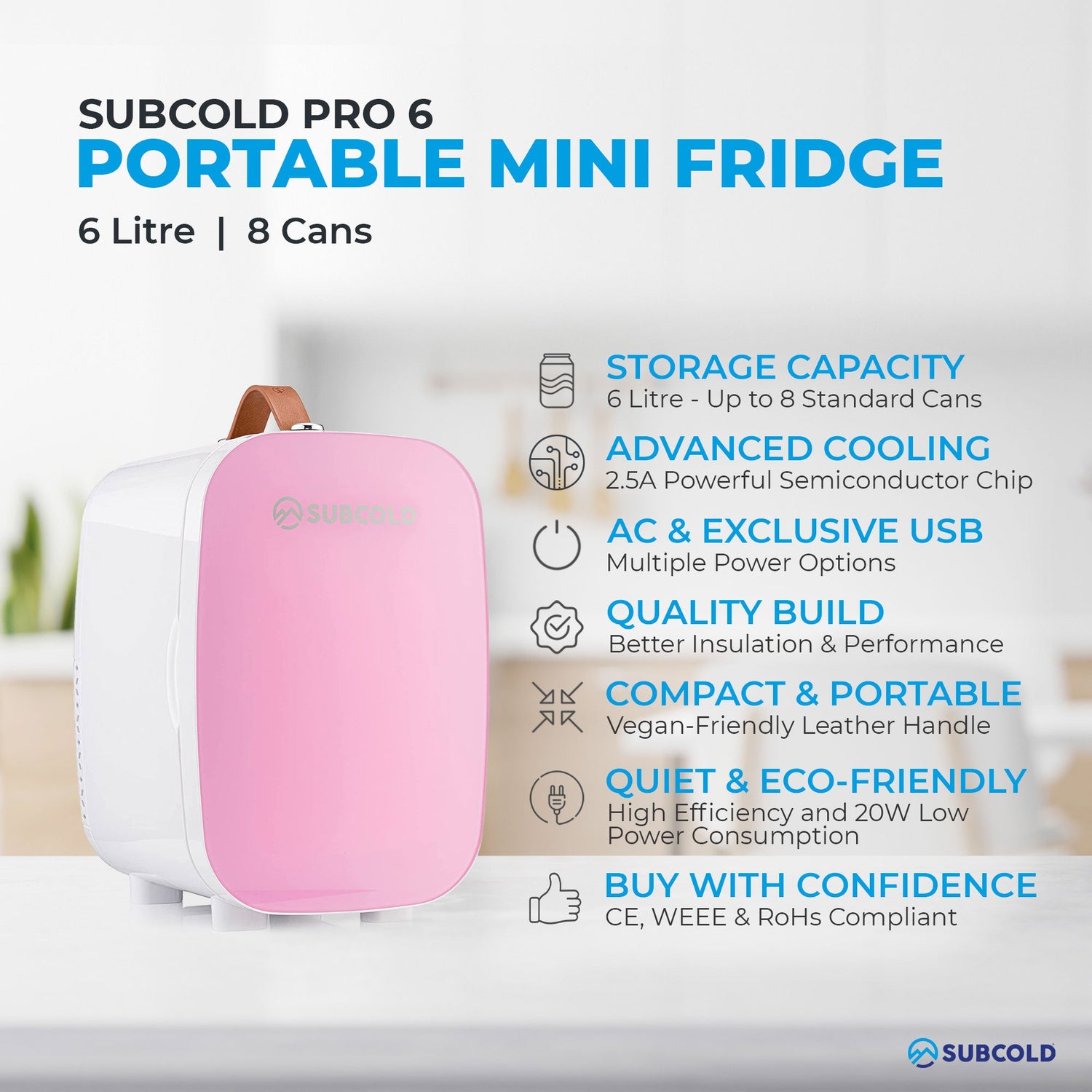 Subcold Pro Mini Fridge - 6L