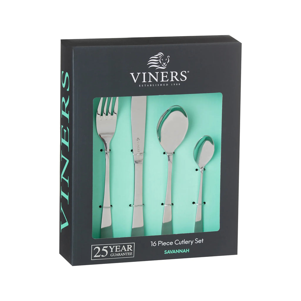 Viners Savannah 18/0 Stainless Steel Cutlery Set Giftbox, 16pcs