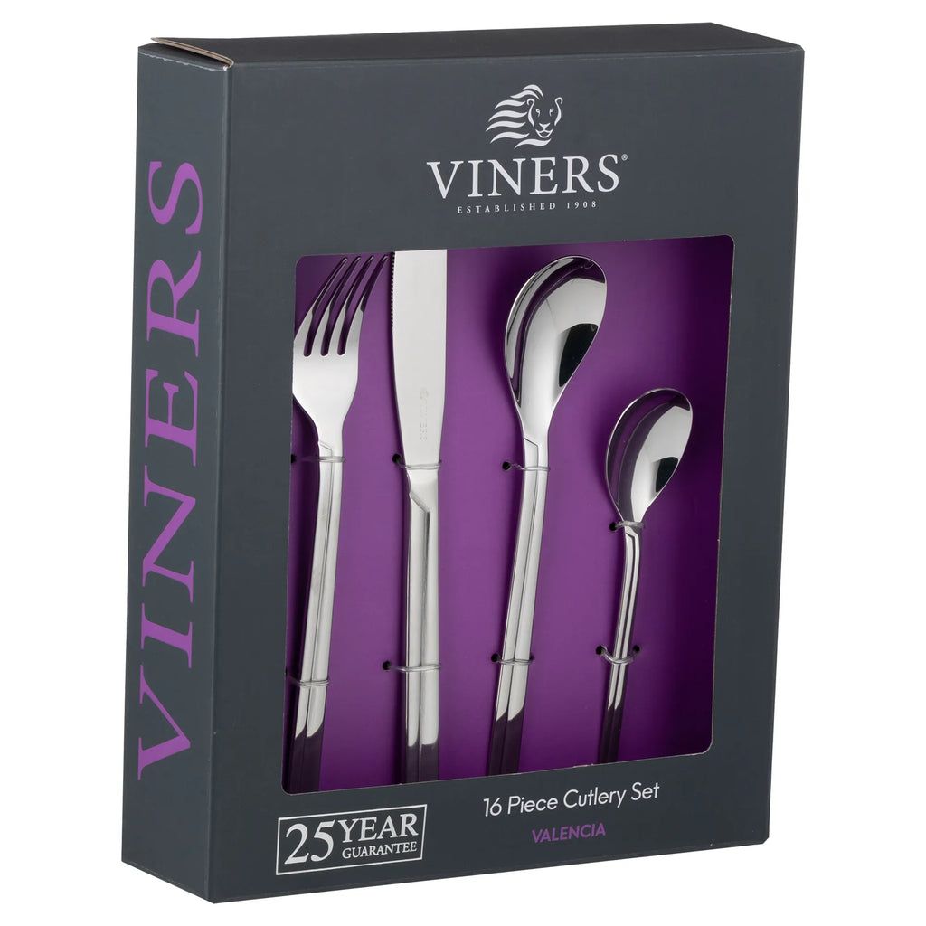 Viners Valencia 18/0 Stainless Steel Cutlery Set Giftbox, 16pcs