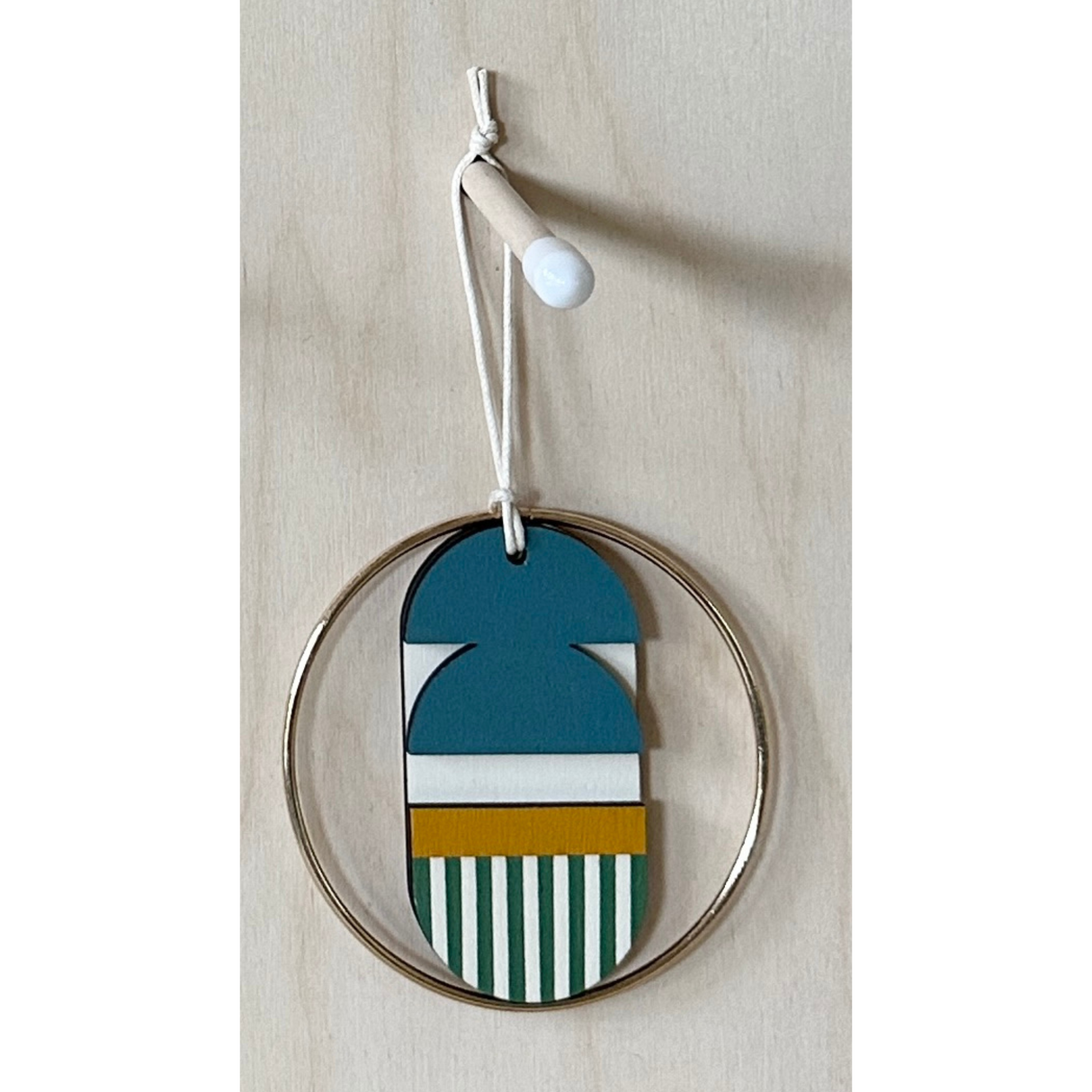 Small Geometric Wall Hanging | Mini Wooden Decoration
