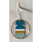 Small Geometric Wall Hanging | Mini Wooden Decoration