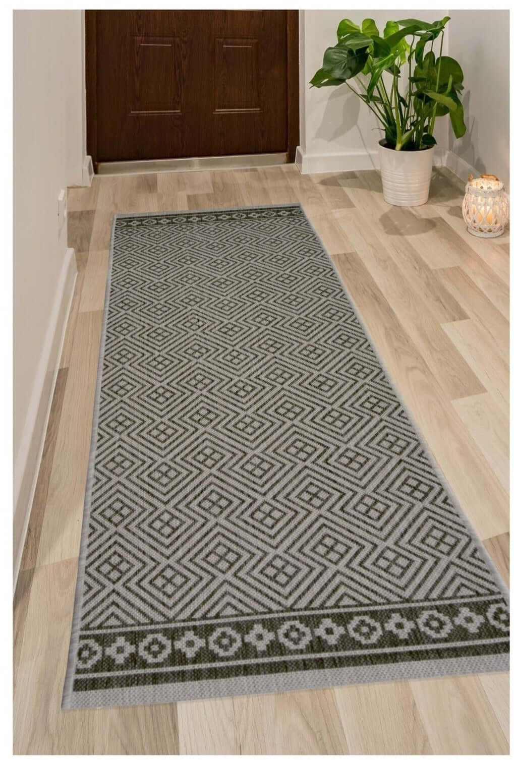 County Geo Grey Indoor‑Outdoor Rug by The Rugs