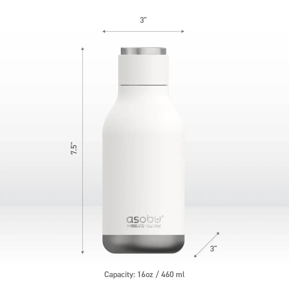 Asobu Urban Bottle, 460 ml, White