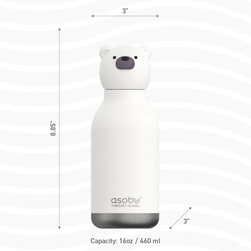 Asobu Teddy Bear Bestie Bottle , 460ml