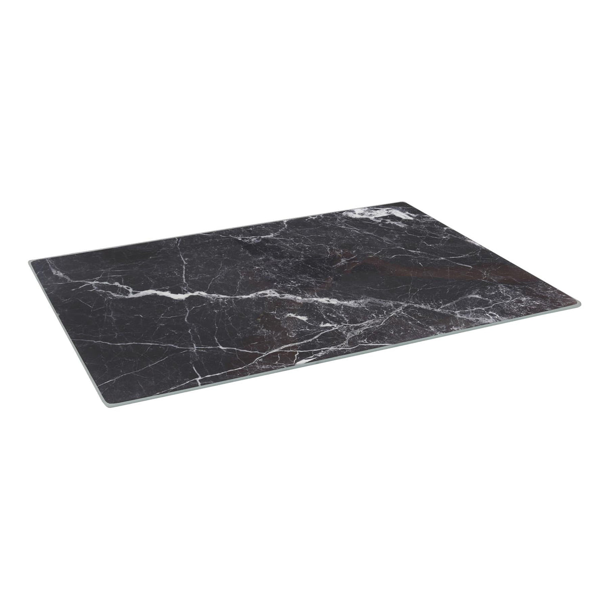 Rinkit Rectangle Glass Chopping Board Marble - 40cm x 30cm